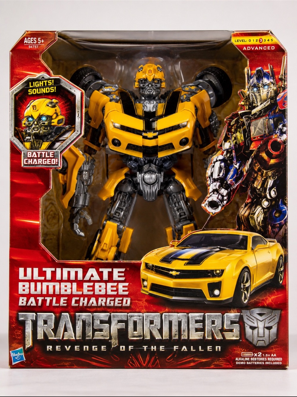 Transformers ROTF Ultimate Bumblebee Battle Charged Figure NIB Box Wear Untested